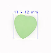 Zachte Groene Hart Knoop 11x12mm Knopen KNP00007